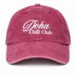 Burgundy cap